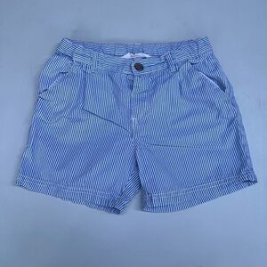 H&M blue striped Girl shorts size 6/7 y